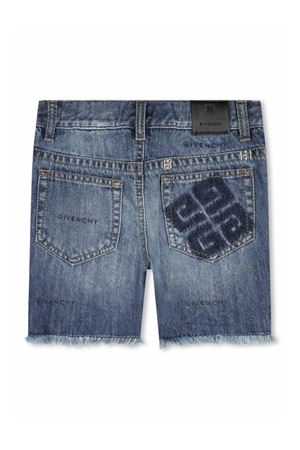 blue cotton shorts GIVENCHY KIDS | H30223Z03